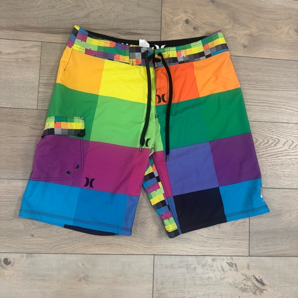 Hurley Men's Phantom Kingsroad P60 Multicolor Board Swim Shorts